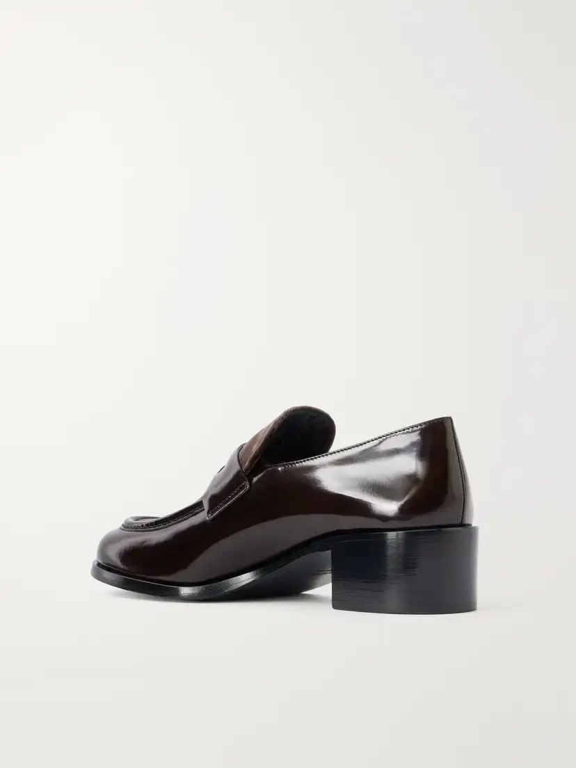 Church's Prudence 45 Velvet-trimmed Leather Loafers | Thumbnail 3 Church's Prudence 45 Velvet-trimmed Leather Loafers | Thumbnail 3