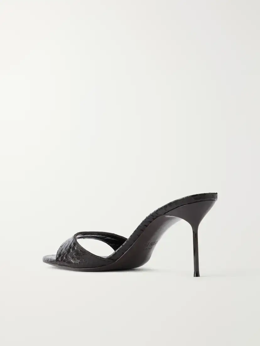 Paris Texas Lidia 70 Snake-effect Leather Sandals | Thumbnail 3 Paris Texas Lidia 70 Snake-effect Leather Sandals | Thumbnail 3