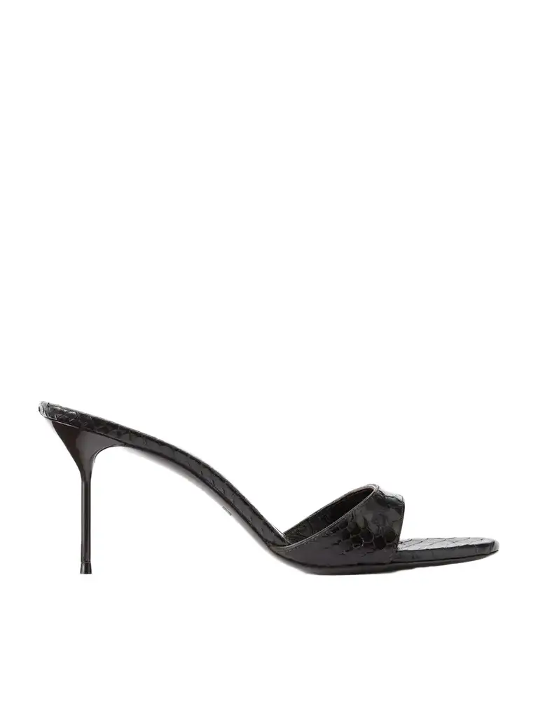 Paris Texas Lidia 70 Snake-effect Leather Sandals
