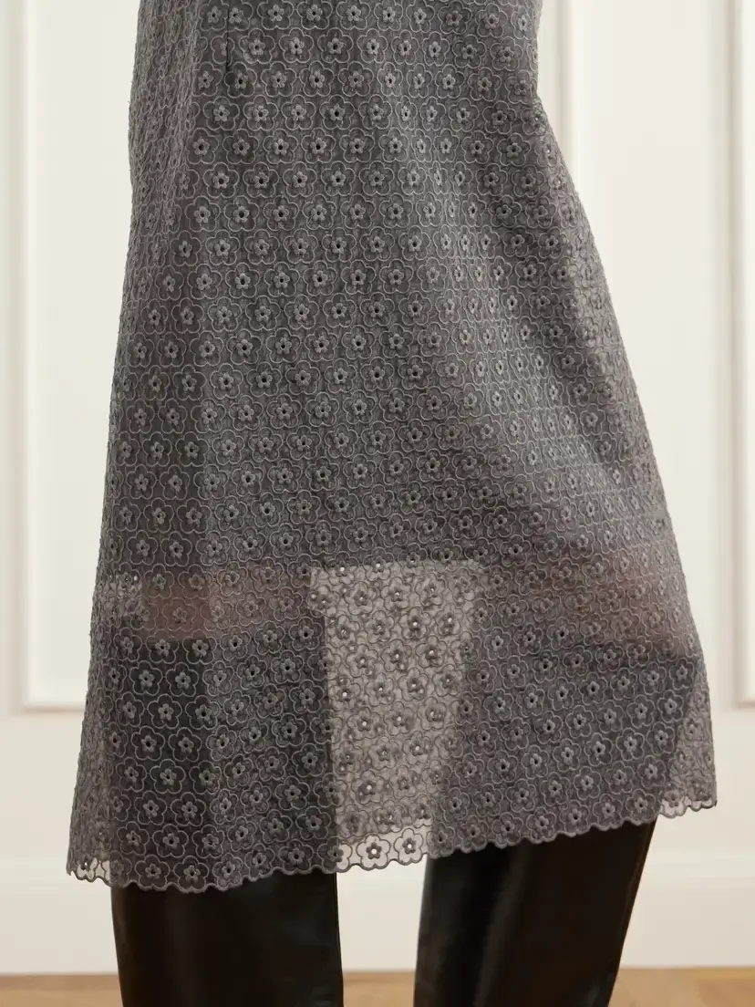 Cecilie Bahnsen Bria Scalloped Cotton-blend Floral-lace Midi Skirt | Thumbnail 5 Cecilie Bahnsen Bria Scalloped Cotton-blend Floral-lace Midi Skirt | Thumbnail 5