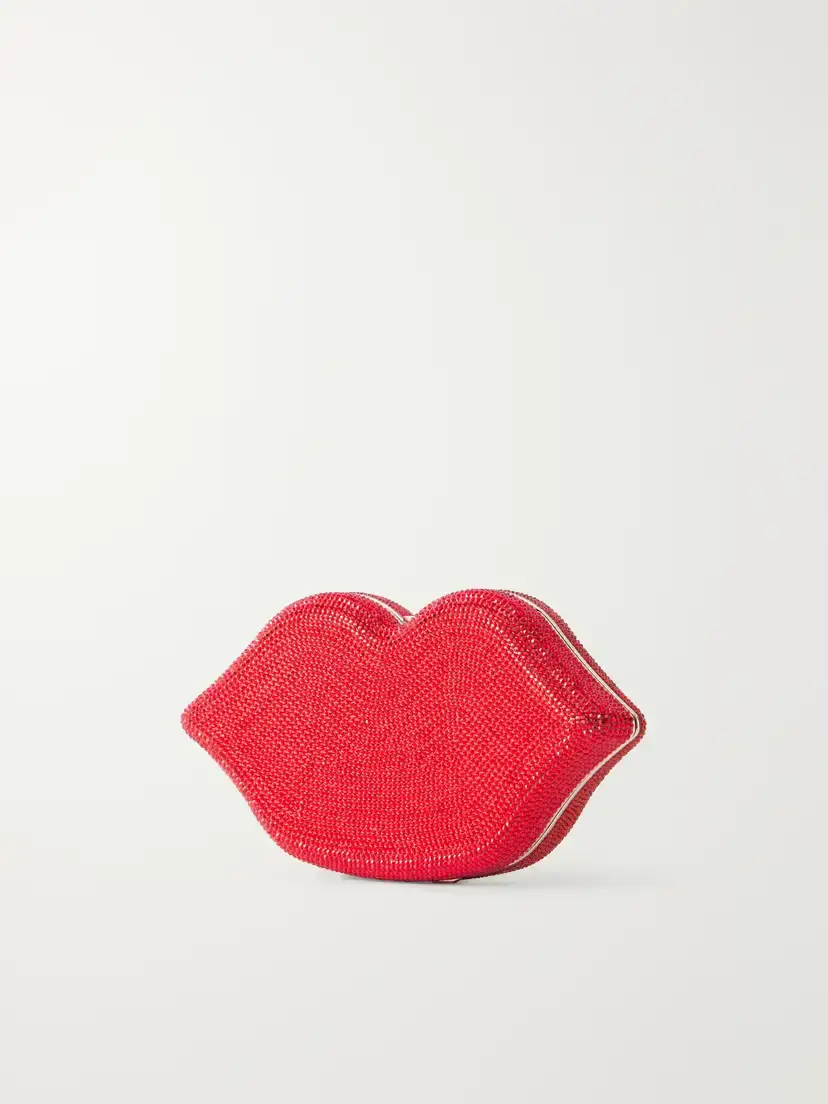 Judith Leiber Couture Hot Lips Crystal-embellished Silver-tone Clutch | Thumbnail 4 Judith Leiber Couture Hot Lips Crystal-embellished Silver-tone Clutch | Thumbnail 4