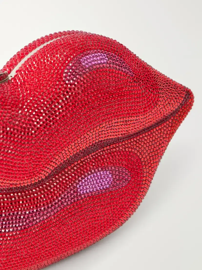 Judith Leiber Couture Hot Lips Crystal-embellished Silver-tone Clutch | Thumbnail 5 Judith Leiber Couture Hot Lips Crystal-embellished Silver-tone Clutch | Thumbnail 5