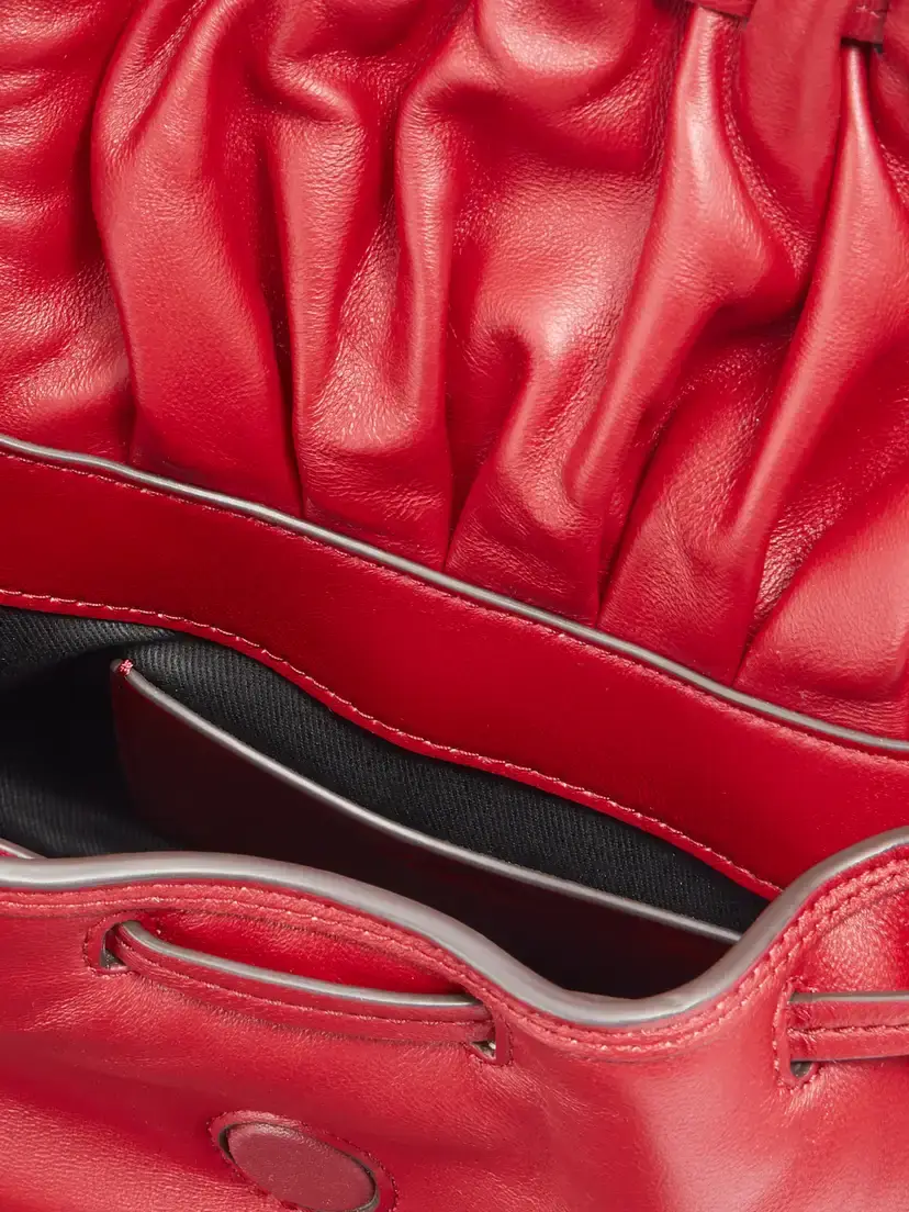 Isabel Marant Bolton Embellished Gathered Leather Shoulder Bag | Thumbnail 6
