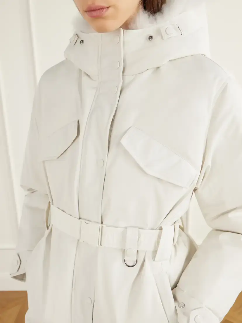 Yves Salomon Belted Shearling-trimmed Shell Down Ski Jacket | Thumbnail 5 Yves Salomon Belted Shearling-trimmed Shell Down Ski Jacket | Thumbnail 5