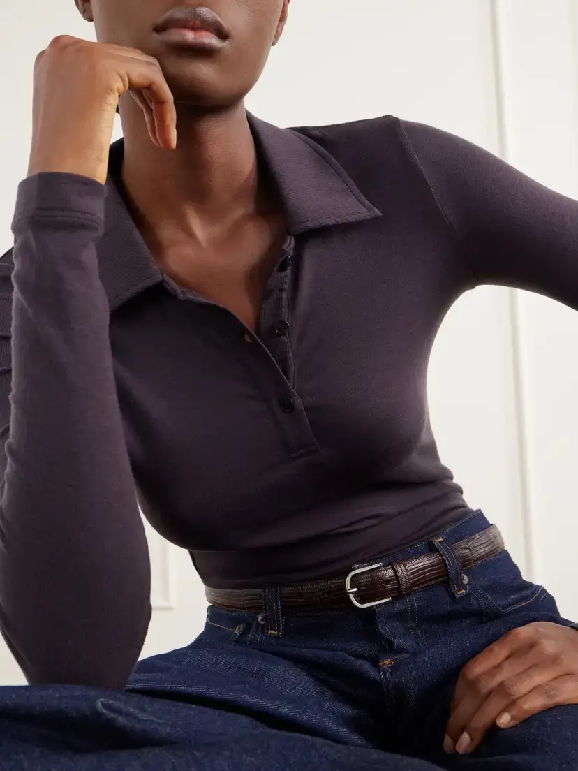 AGOLDE Amos Stretch-lyocell Polo Shirt | Thumbnail 5 AGOLDE Amos Stretch-lyocell Polo Shirt | Thumbnail 5