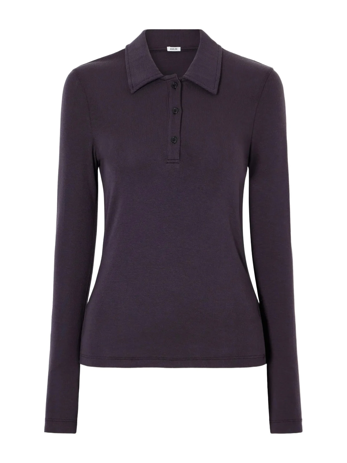 AGOLDE Amos Stretch-lyocell Polo Shirt