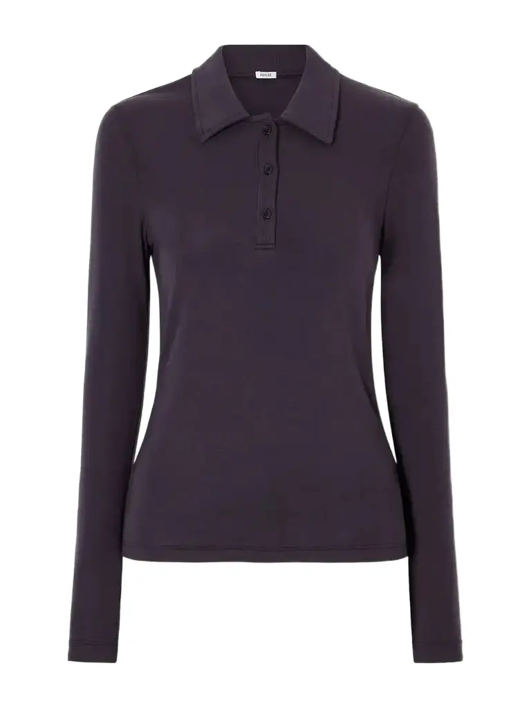 Amos Stretch-lyocell Polo Shirt