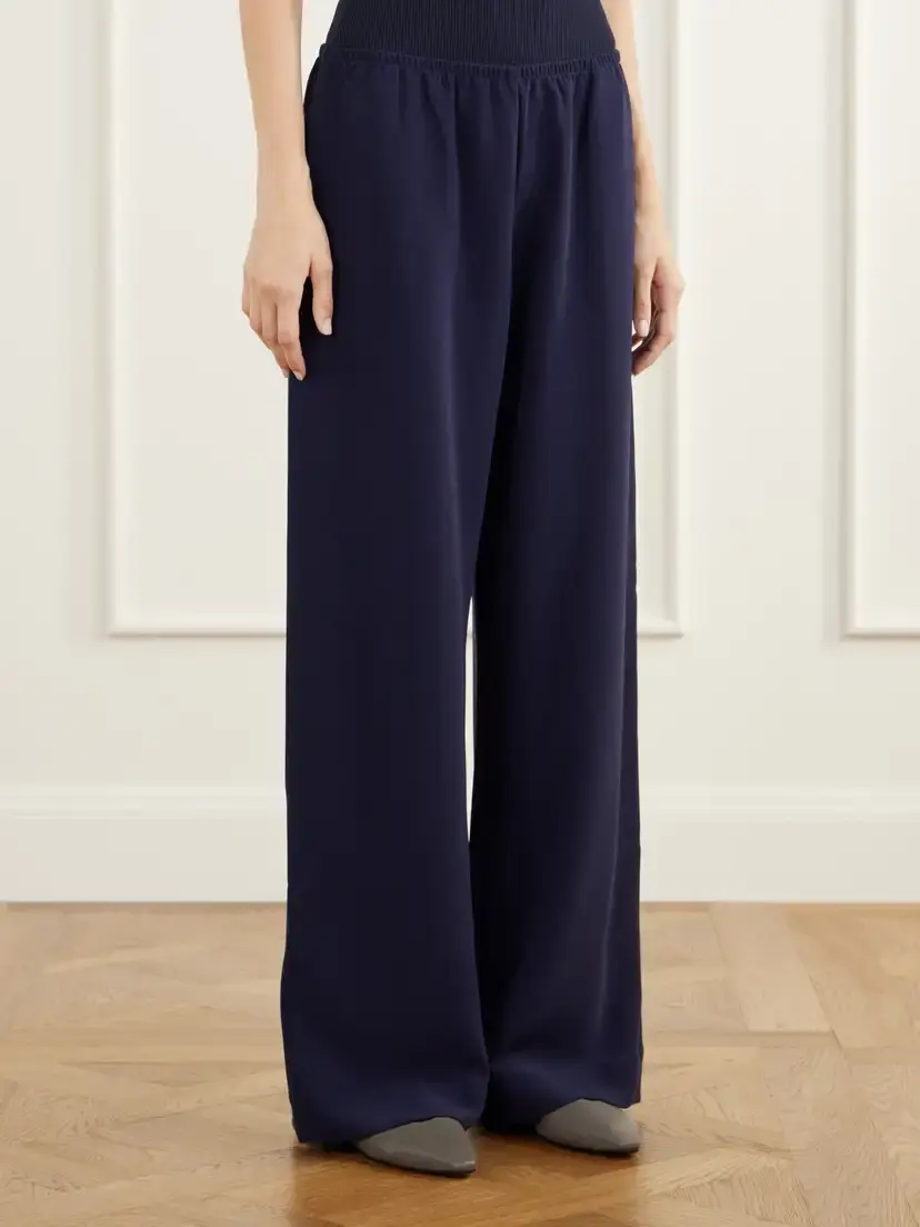 LESET Arielle Crepe Wide-leg Pants | Thumbnail 3 LESET Arielle Crepe Wide-leg Pants | Thumbnail 3
