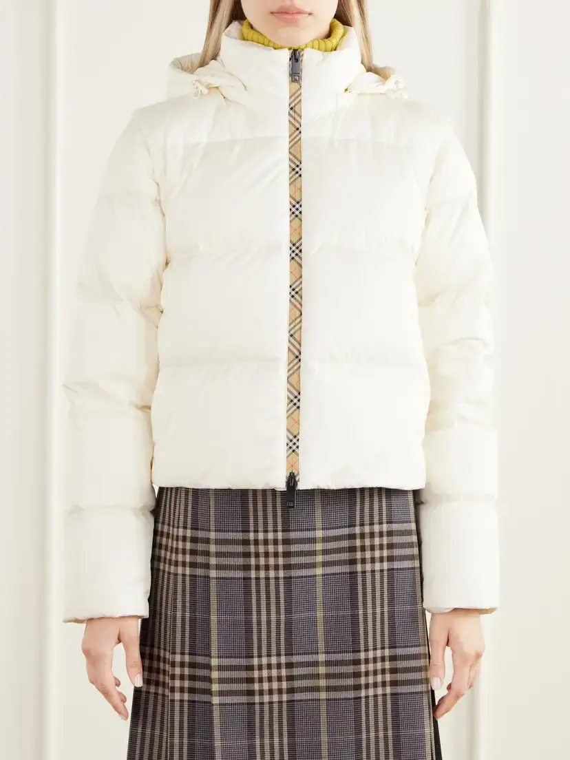Burberry Ireland Hybrid Check-trimmed Shell Down Jacket | Thumbnail 3 Burberry Ireland Hybrid Check-trimmed Shell Down Jacket | Thumbnail 3