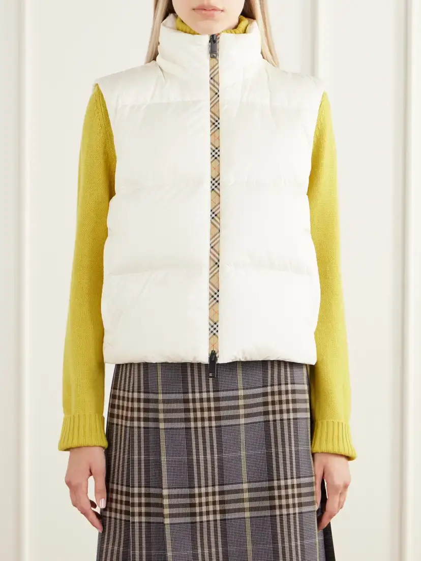 Burberry Ireland Hybrid Check-trimmed Shell Down Jacket | Thumbnail 5 Burberry Ireland Hybrid Check-trimmed Shell Down Jacket | Thumbnail 5