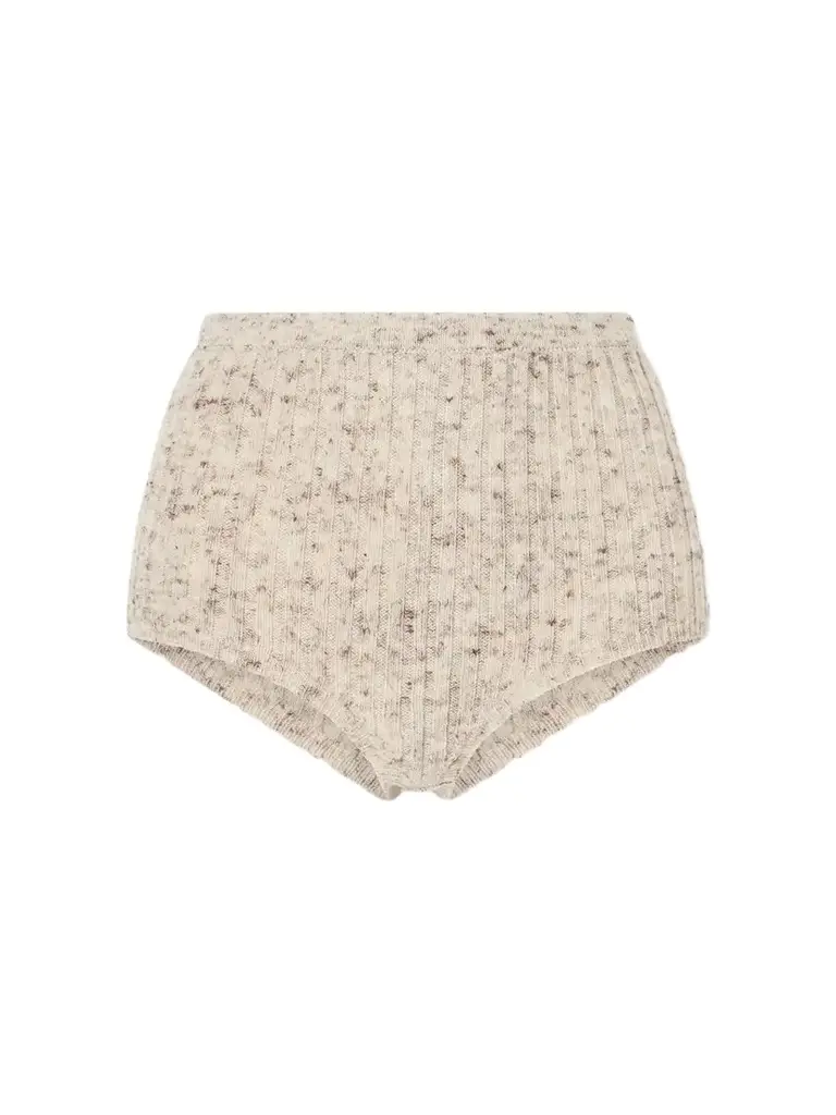 DÔEN Tavia Mélange Wool-blend Shorts