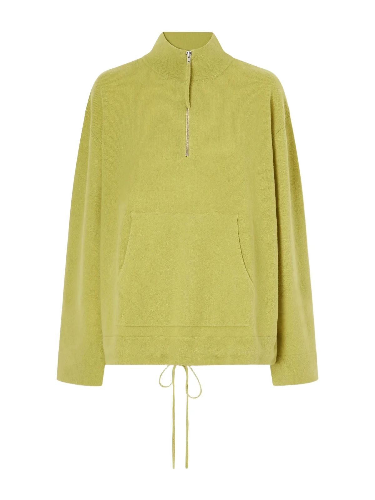 LESET Jesse Drawstring Wool Half-zip Sweatshirt