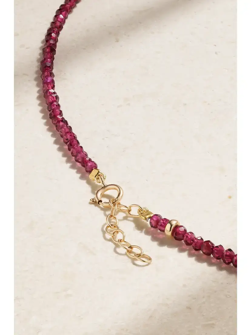 JIA JIA + Net Sustain Birthstone 14-karat Gold Beaded Necklace | Thumbnail 3 JIA JIA + Net Sustain Birthstone 14-karat Gold Beaded Necklace | Thumbnail 3