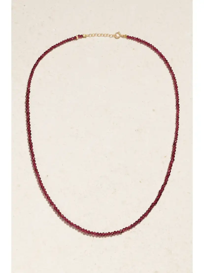 JIA JIA + Net Sustain Birthstone 14-karat Gold Beaded Necklace | Thumbnail 5 JIA JIA + Net Sustain Birthstone 14-karat Gold Beaded Necklace | Thumbnail 5