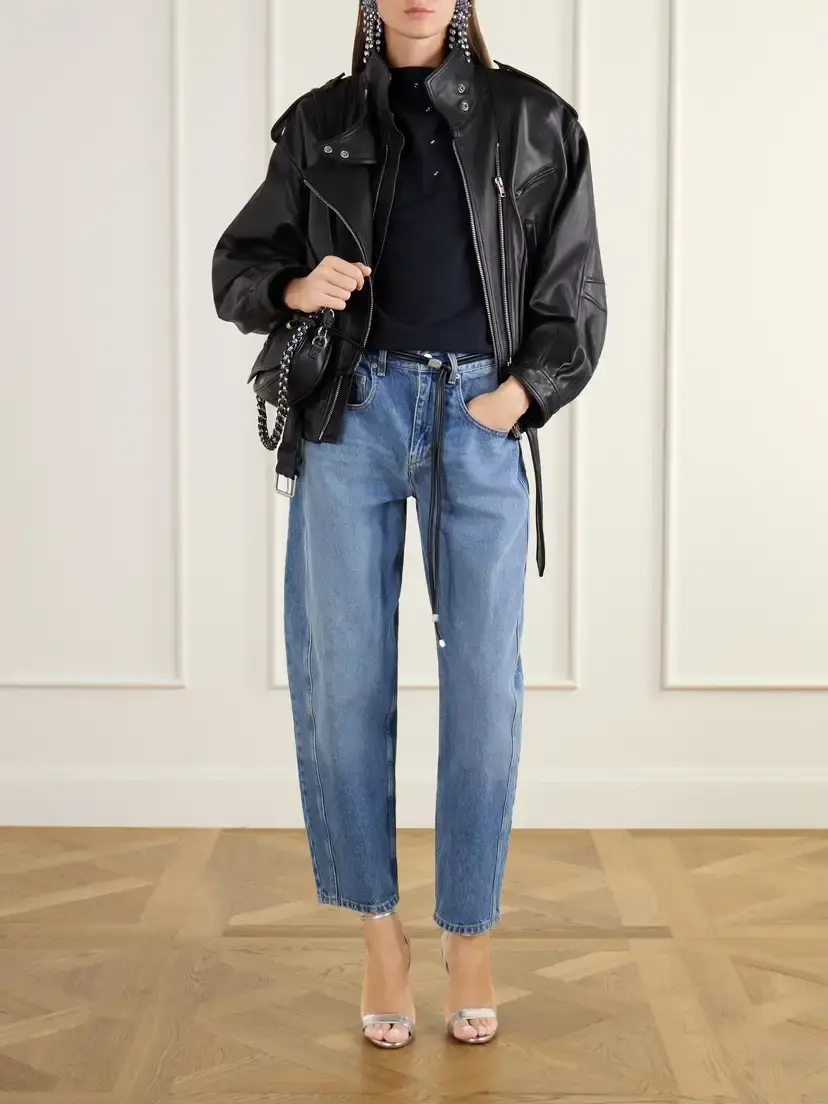 Isabel Marant Bolton Embellished Gathered Leather Shoulder Bag | Thumbnail 3