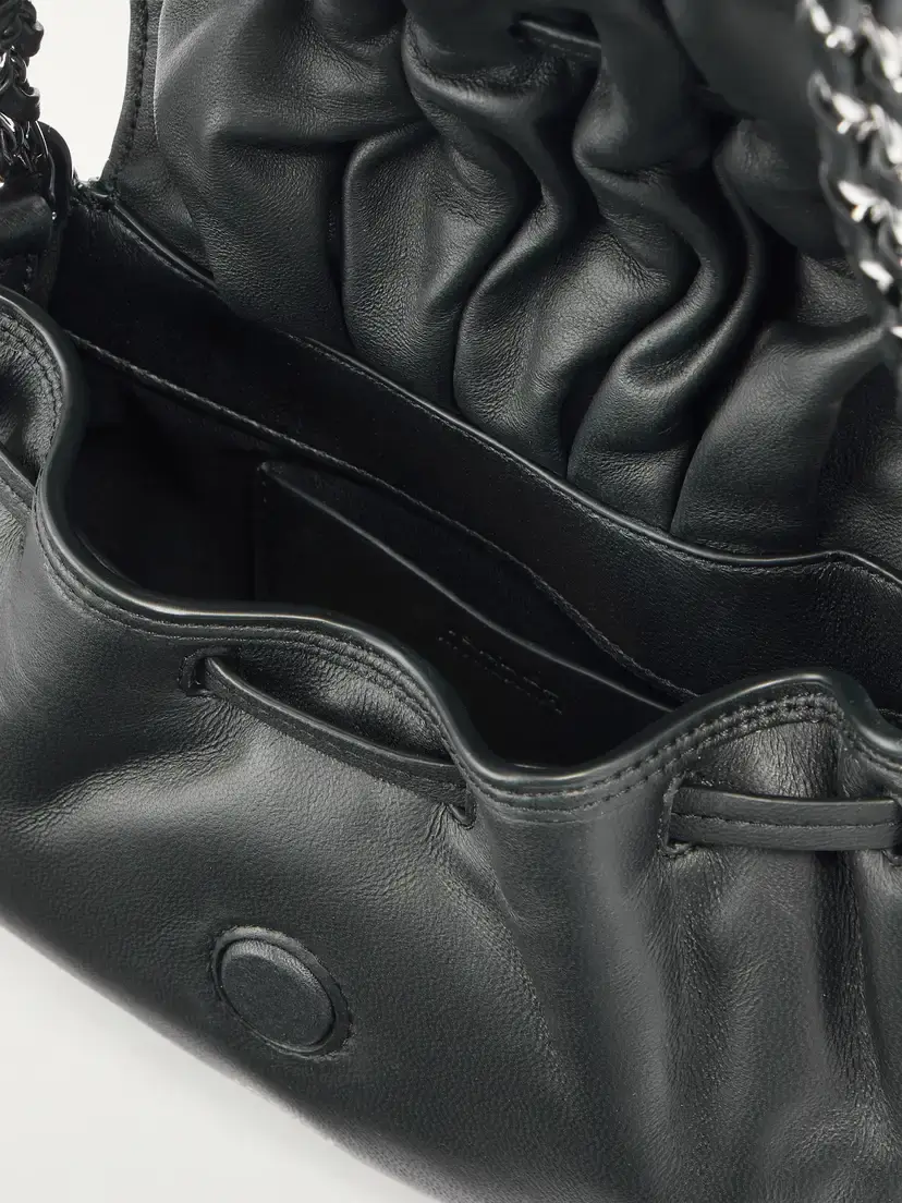 Isabel Marant Bolton Embellished Gathered Leather Shoulder Bag | Thumbnail 6