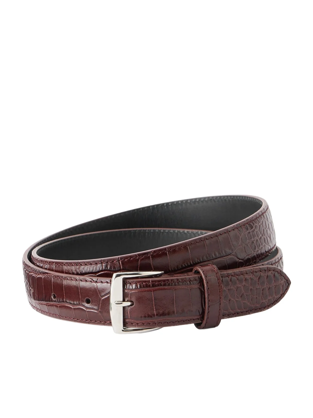 Nili Lotan Sloane Croc-effect Leather Belt