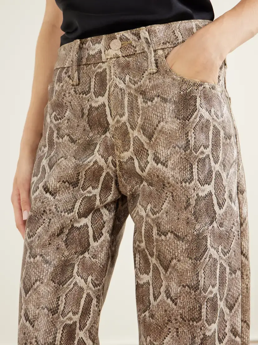 Mother The Maven Sneak Coated Snake-effect Leather-blend Wide-leg Pants | Thumbnail 5 Mother The Maven Sneak Coated Snake-effect Leather-blend Wide-leg Pants | Thumbnail 5