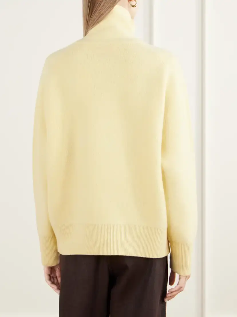 Guest In Residence Rib-trimmed Felted Wool And Cashmere-blend Jacket | Thumbnail 4 Guest In Residence Rib-trimmed Felted Wool And Cashmere-blend Jacket | Thumbnail 4