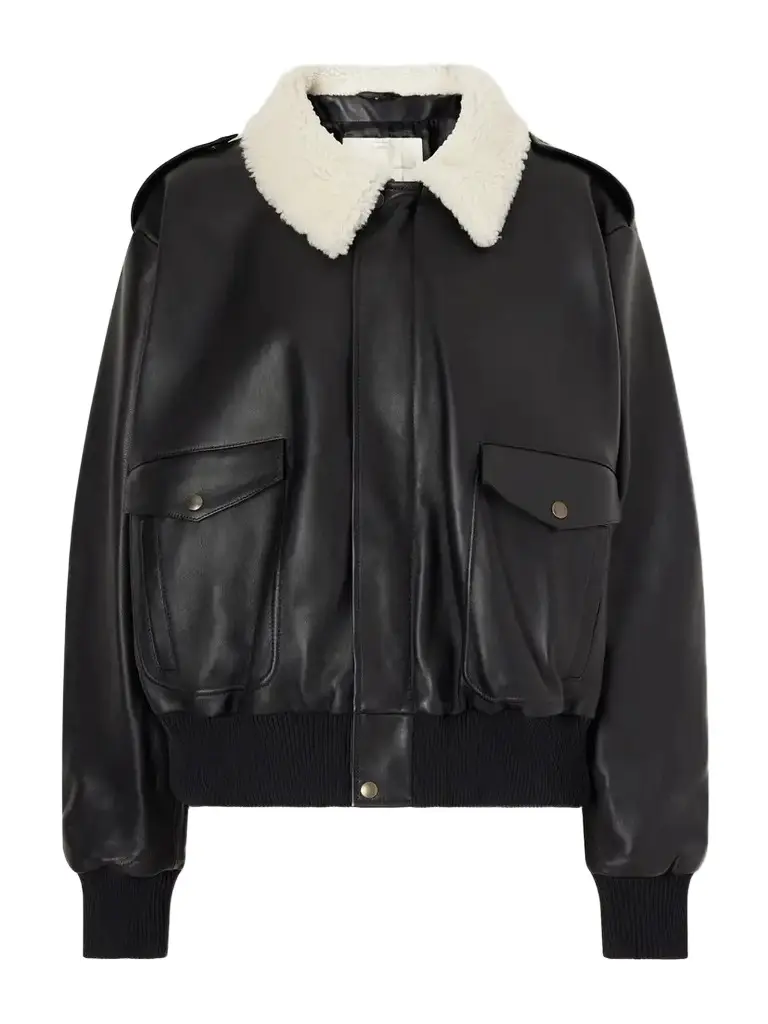 Giuliva Heritage The Tom Shearling-trimmed Leather Jacket