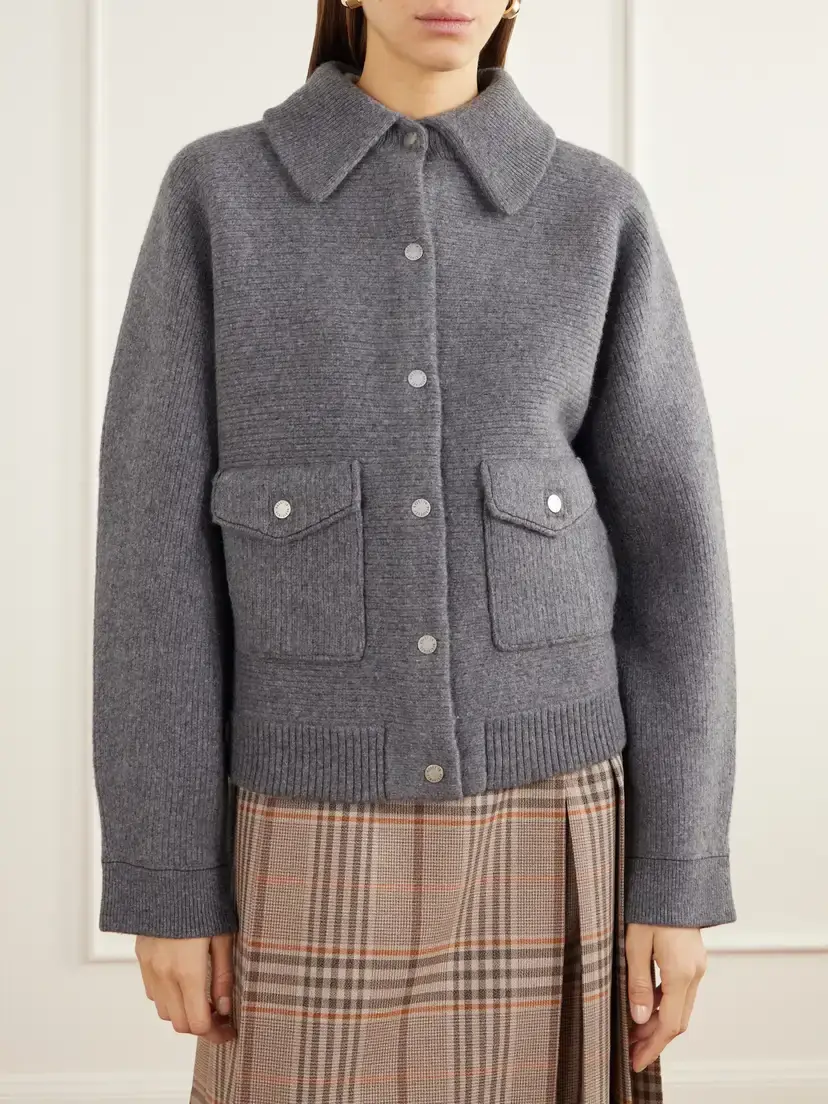 Guest In Residence Rib-knitted Felted Wool And Cashmere-blend Jacket | Thumbnail 3
