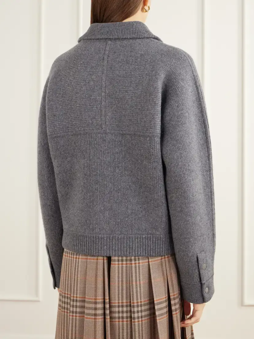 Guest In Residence Rib-knitted Felted Wool And Cashmere-blend Jacket | Thumbnail 4