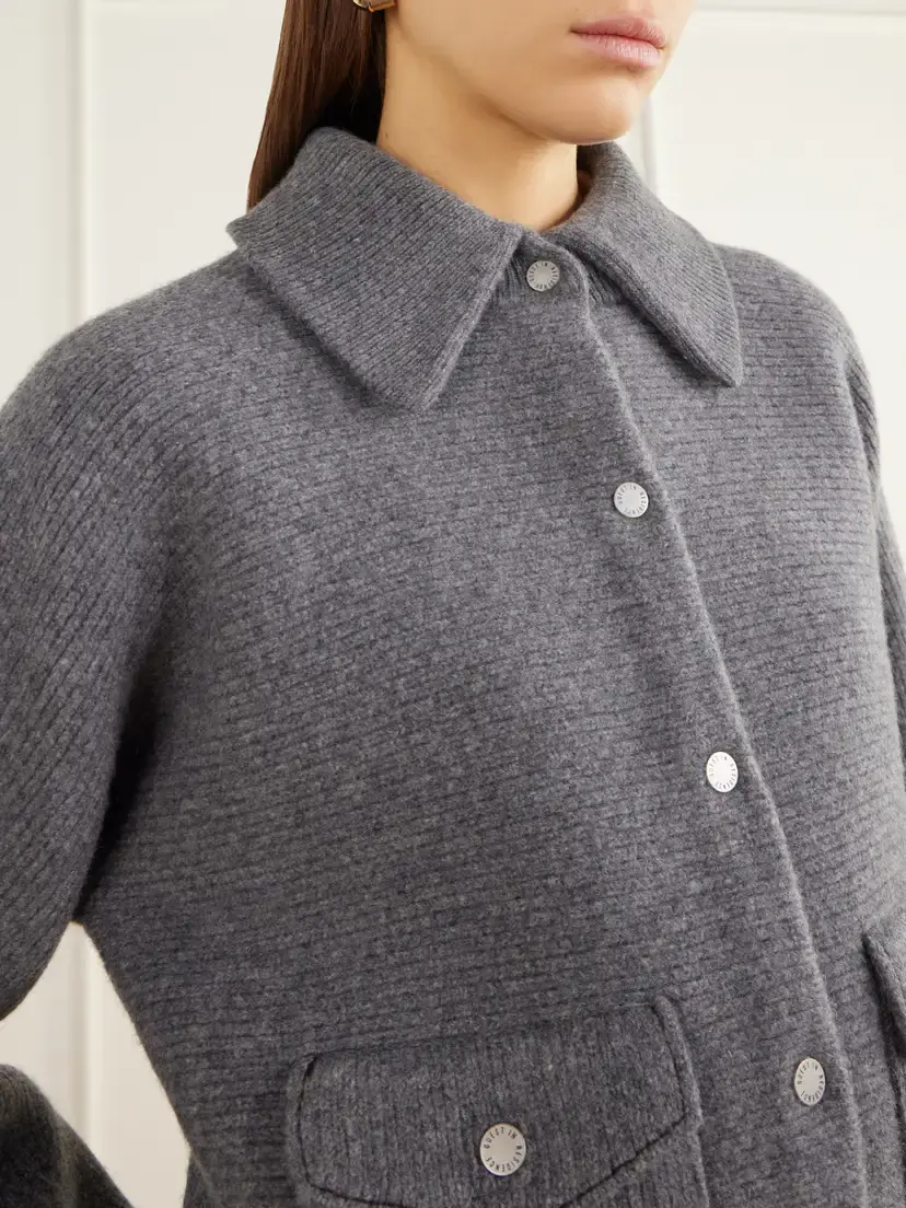 Guest In Residence Rib-knitted Felted Wool And Cashmere-blend Jacket | Thumbnail 5