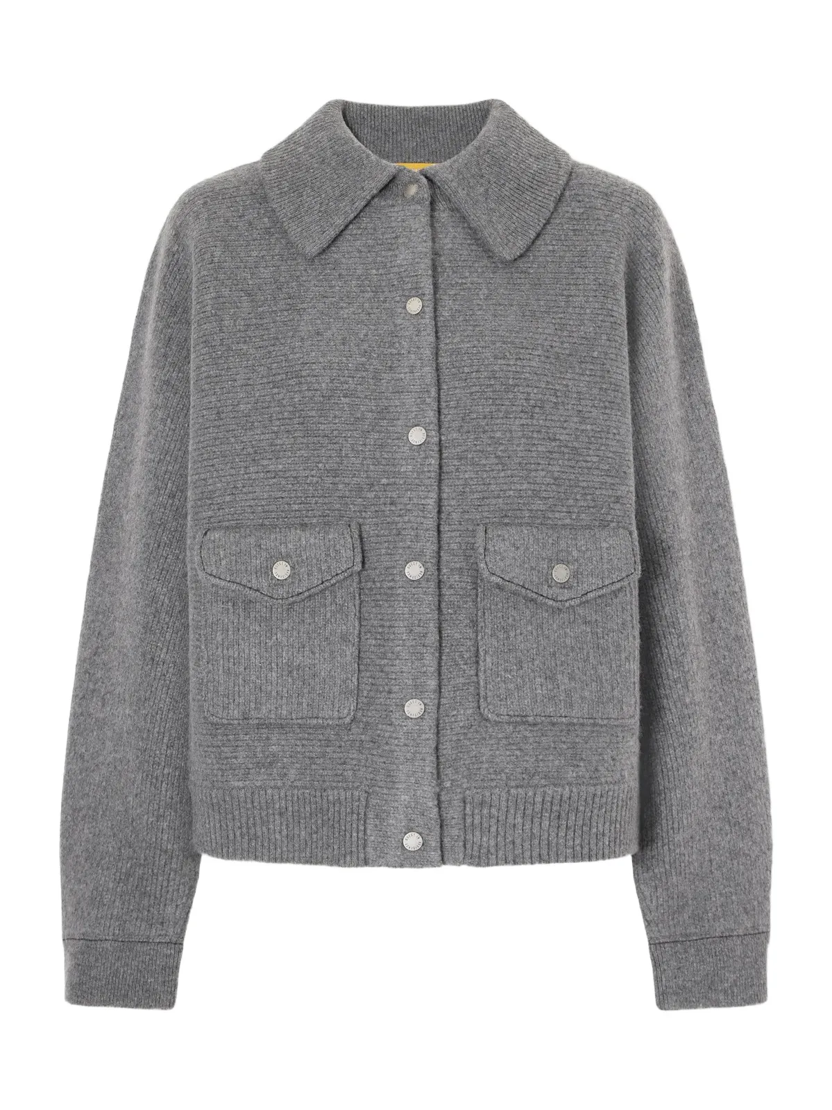 Rib-knitted Felted Wool And Cashmere-blend Jacket - Gray