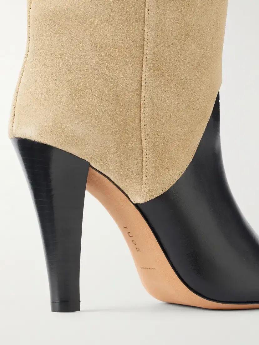 Jude Edita 100 Two-tone Leather And Suede Knee Boots | Thumbnail 4 Jude Edita 100 Two-tone Leather And Suede Knee Boots | Thumbnail 4