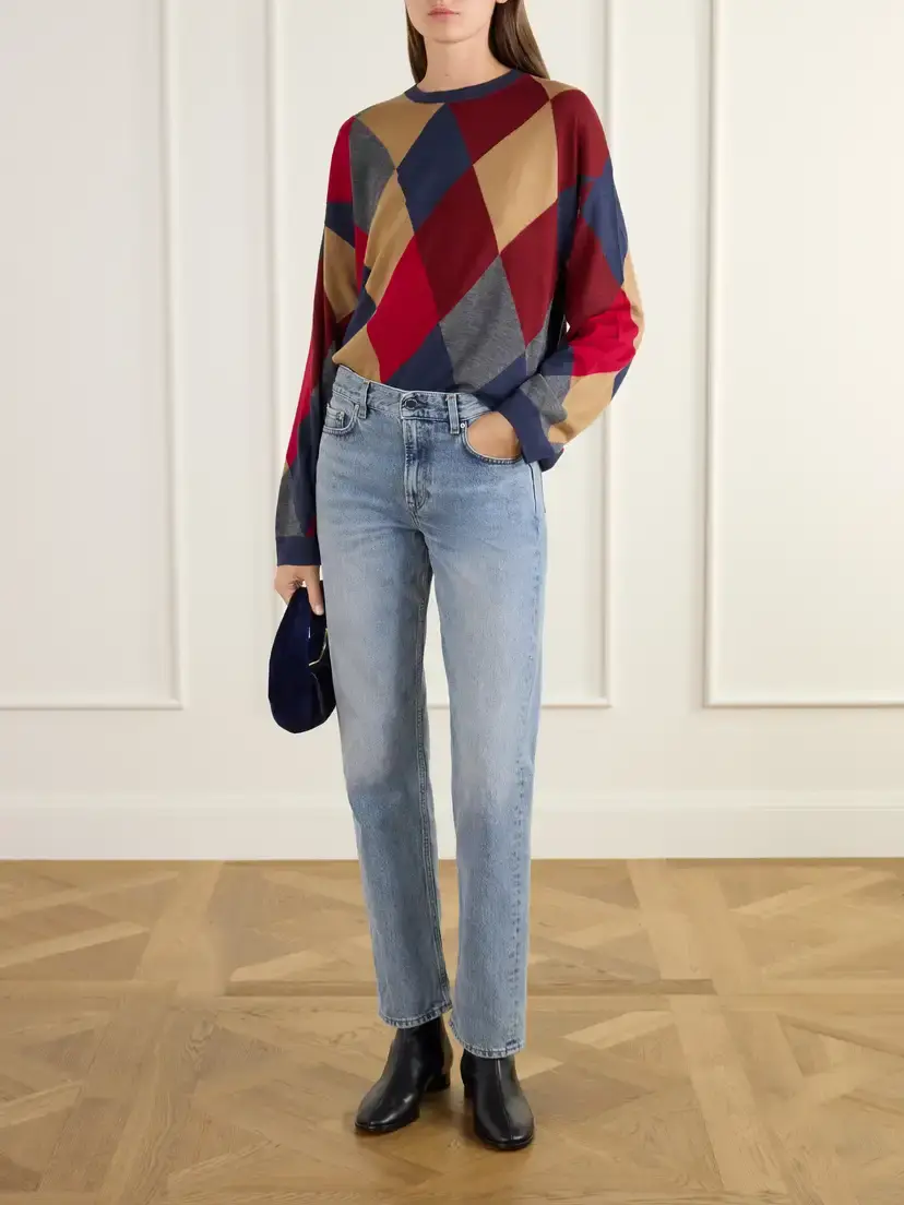 LESET James Argyle Merino Wool Sweater | Thumbnail 2 LESET James Argyle Merino Wool Sweater | Thumbnail 2