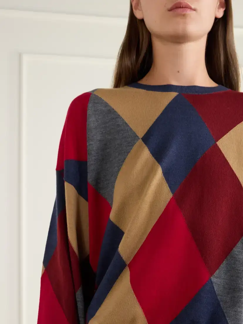LESET James Argyle Merino Wool Sweater | Thumbnail 5 LESET James Argyle Merino Wool Sweater | Thumbnail 5