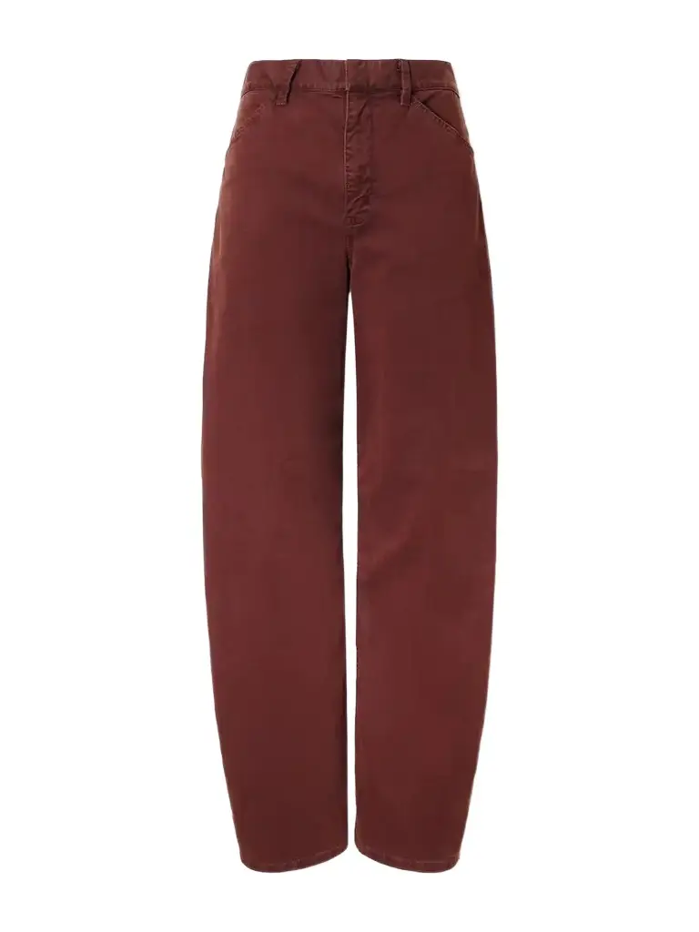 Nili Lotan Tribeca Cotton-blend Twill Tapered Pants