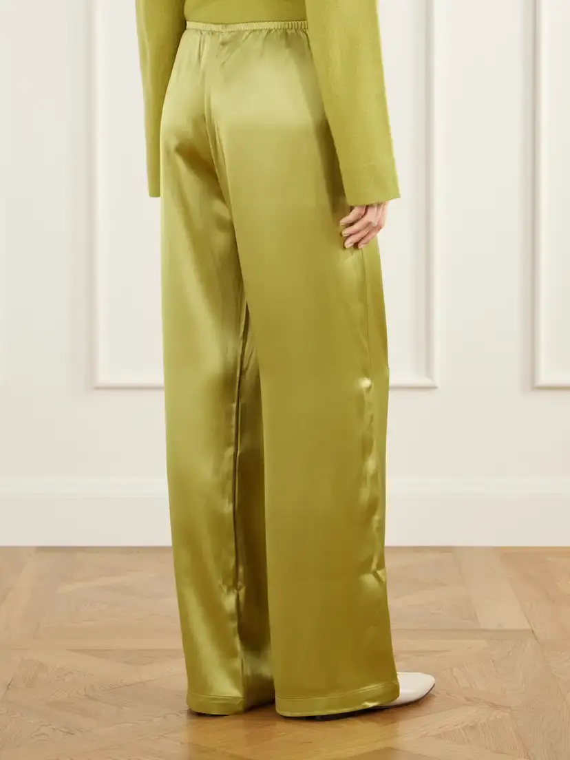 LESET Barb Satin Wide-leg Pants | Thumbnail 4 LESET Barb Satin Wide-leg Pants | Thumbnail 4