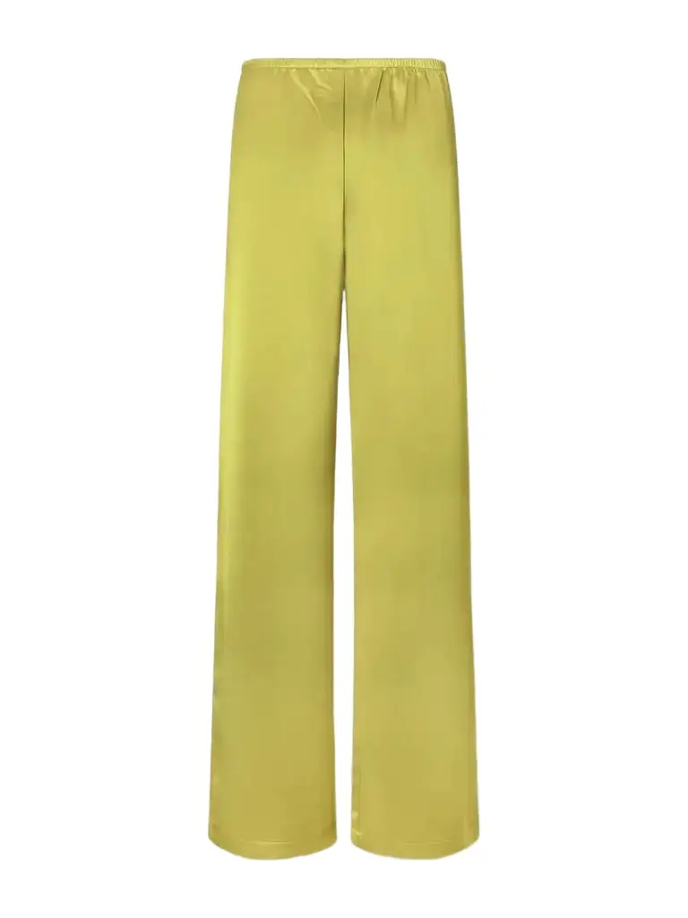 LESET Barb Satin Wide-leg Pants