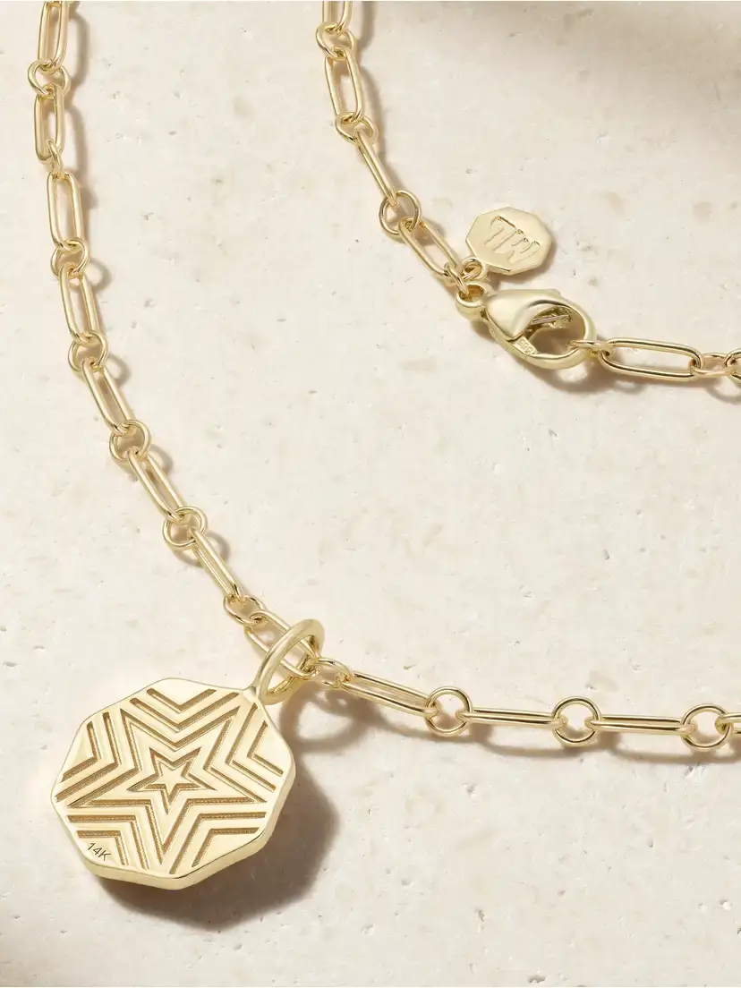Marlo Laz Wee Porte Bonheur 14-karat Gold Diamond Necklace | Thumbnail 3 Marlo Laz Wee Porte Bonheur 14-karat Gold Diamond Necklace | Thumbnail 3