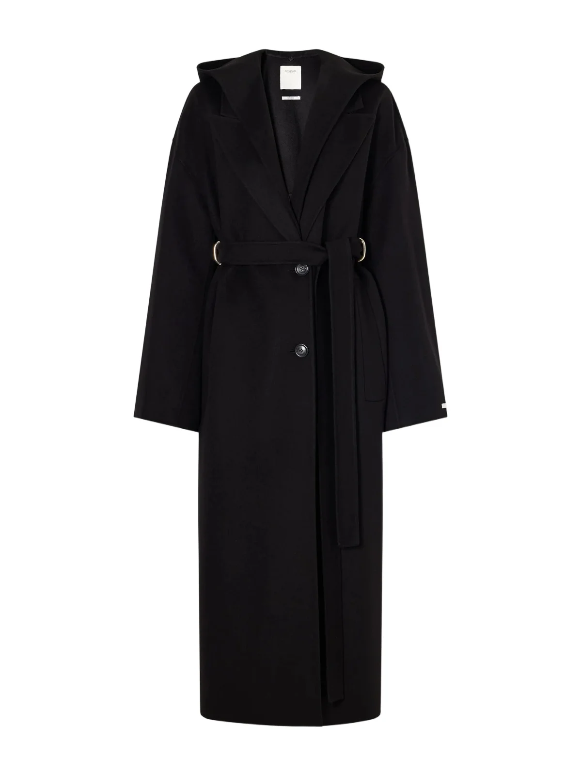 Sportmax Olmo Hooded Belted Wool-felt Coat