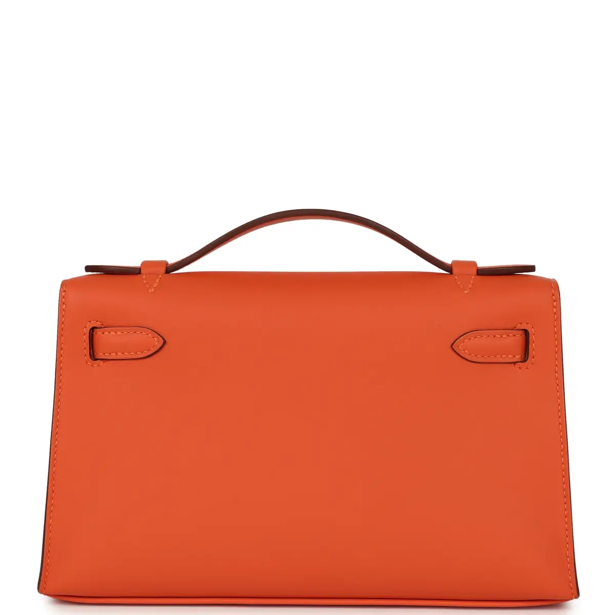 HERMÈS Hermes Kelly Pochette Tangerine Swift Palladium Hardware | Thumbnail 4 HERMÈS Hermes Kelly Pochette Tangerine Swift Palladium Hardware | Thumbnail 4