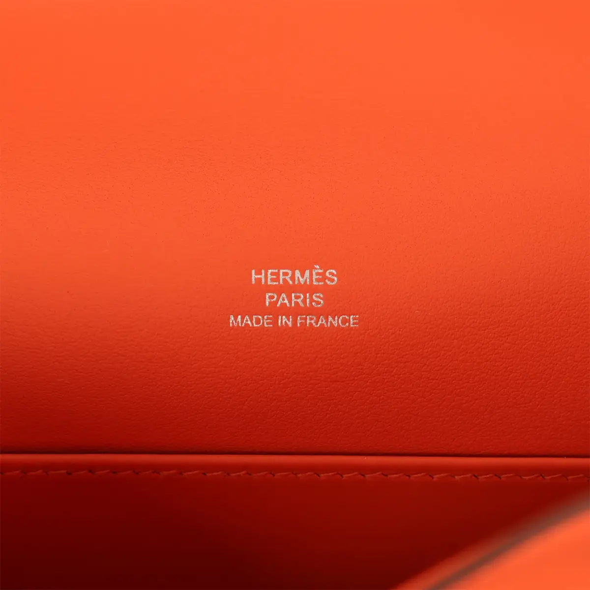 HERMÈS Hermes Kelly Pochette Tangerine Swift Palladium Hardware | Thumbnail 7 HERMÈS Hermes Kelly Pochette Tangerine Swift Palladium Hardware | Thumbnail 7
