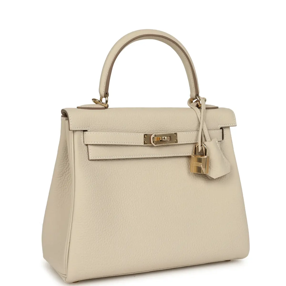 HERMÈS Hermes Kelly Retourne 25 Craie Togo Permabrass Hardware | Thumbnail 2 HERMÈS Hermes Kelly Retourne 25 Craie Togo Permabrass Hardware | Thumbnail 2
