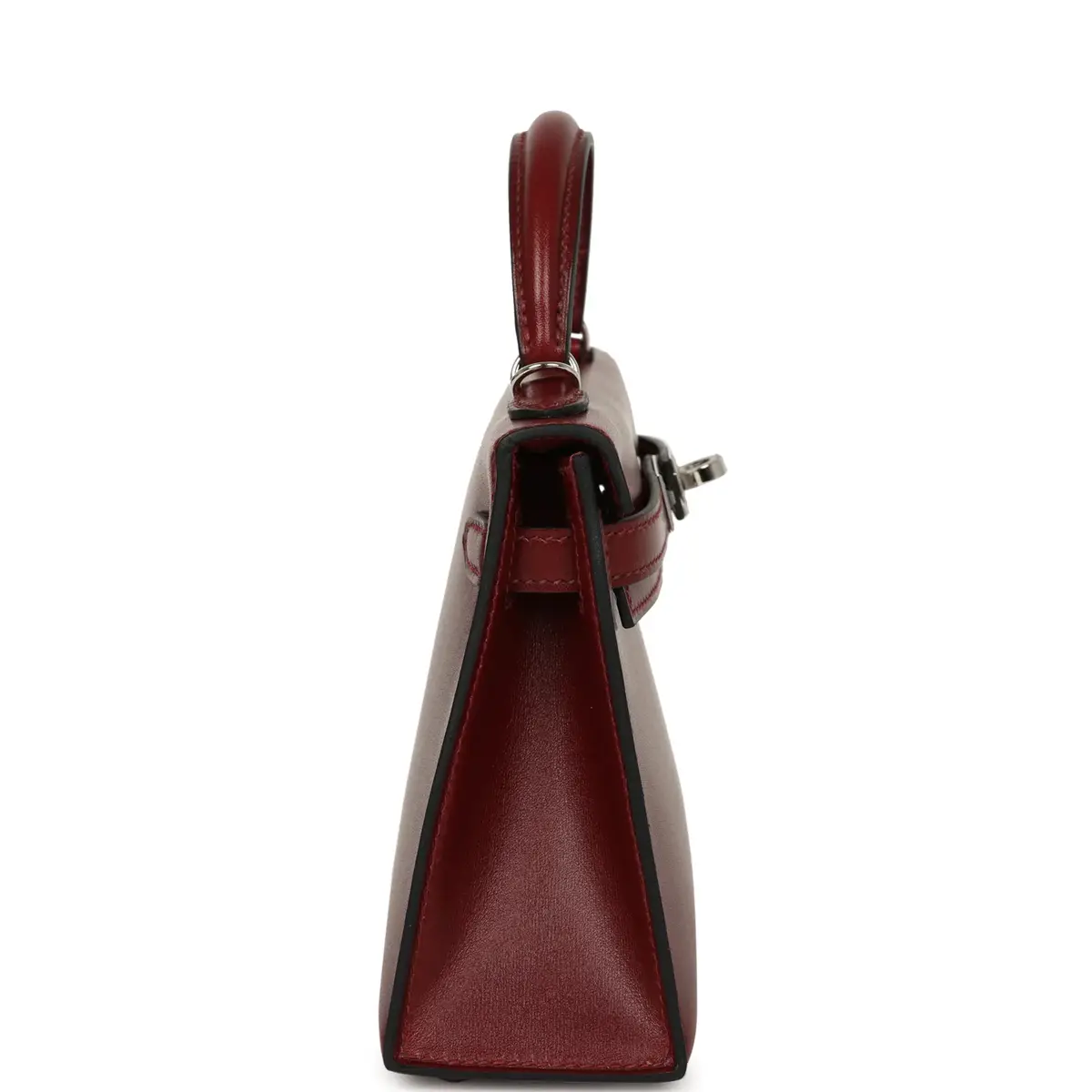 HERMÈS Hermes Kelly Sellier 20 Rouge H Box Palladium Hardware | Thumbnail 3