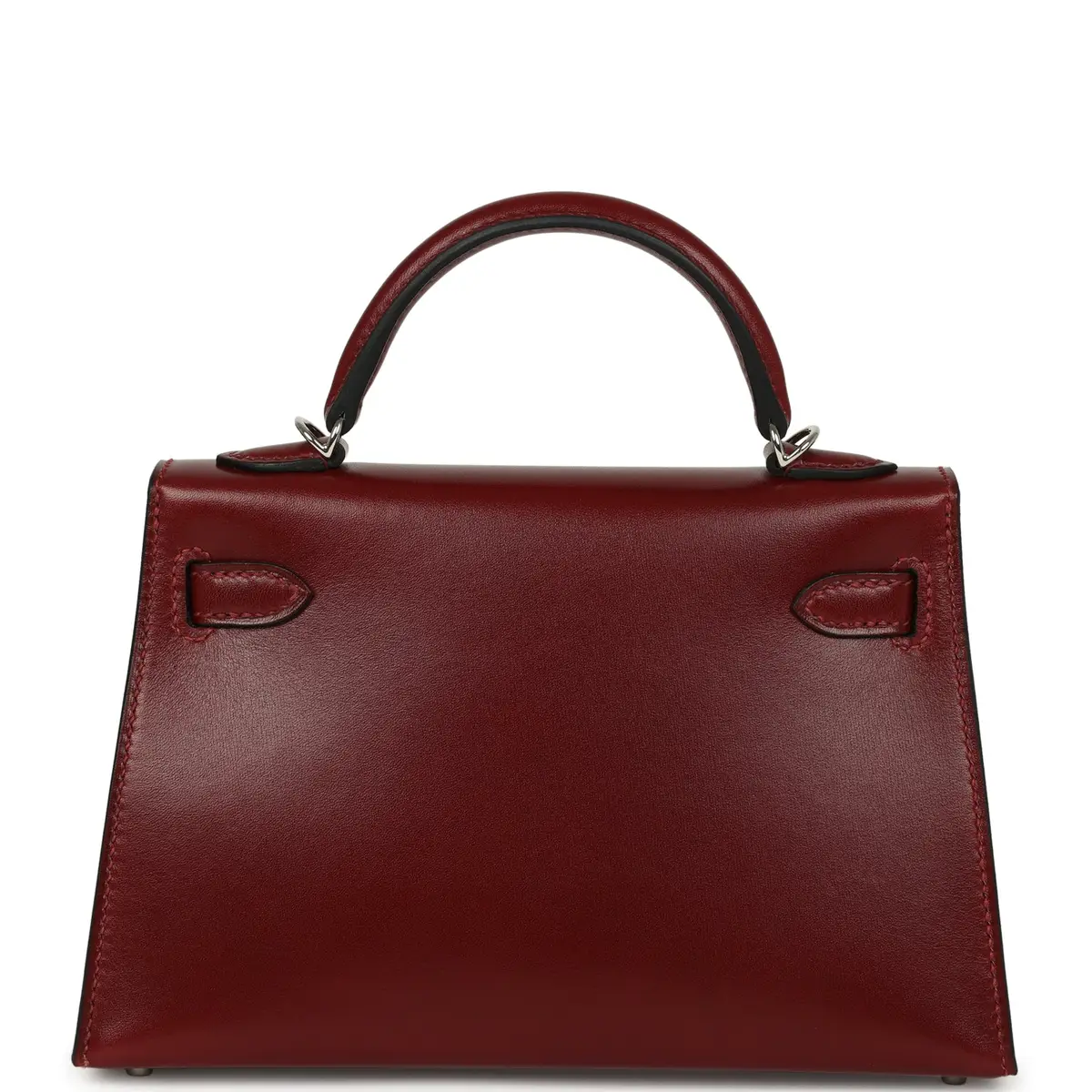HERMÈS Hermes Kelly Sellier 20 Rouge H Box Palladium Hardware | Thumbnail 4