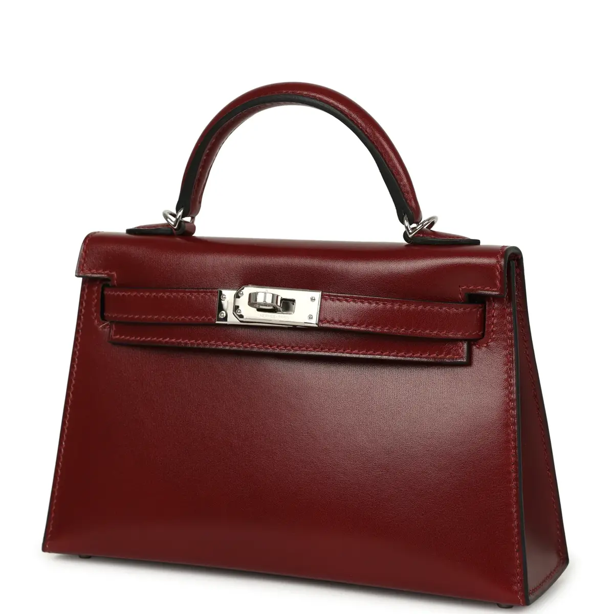 HERMÈS Hermes Kelly Sellier 20 Rouge H Box Palladium Hardware | Thumbnail 5