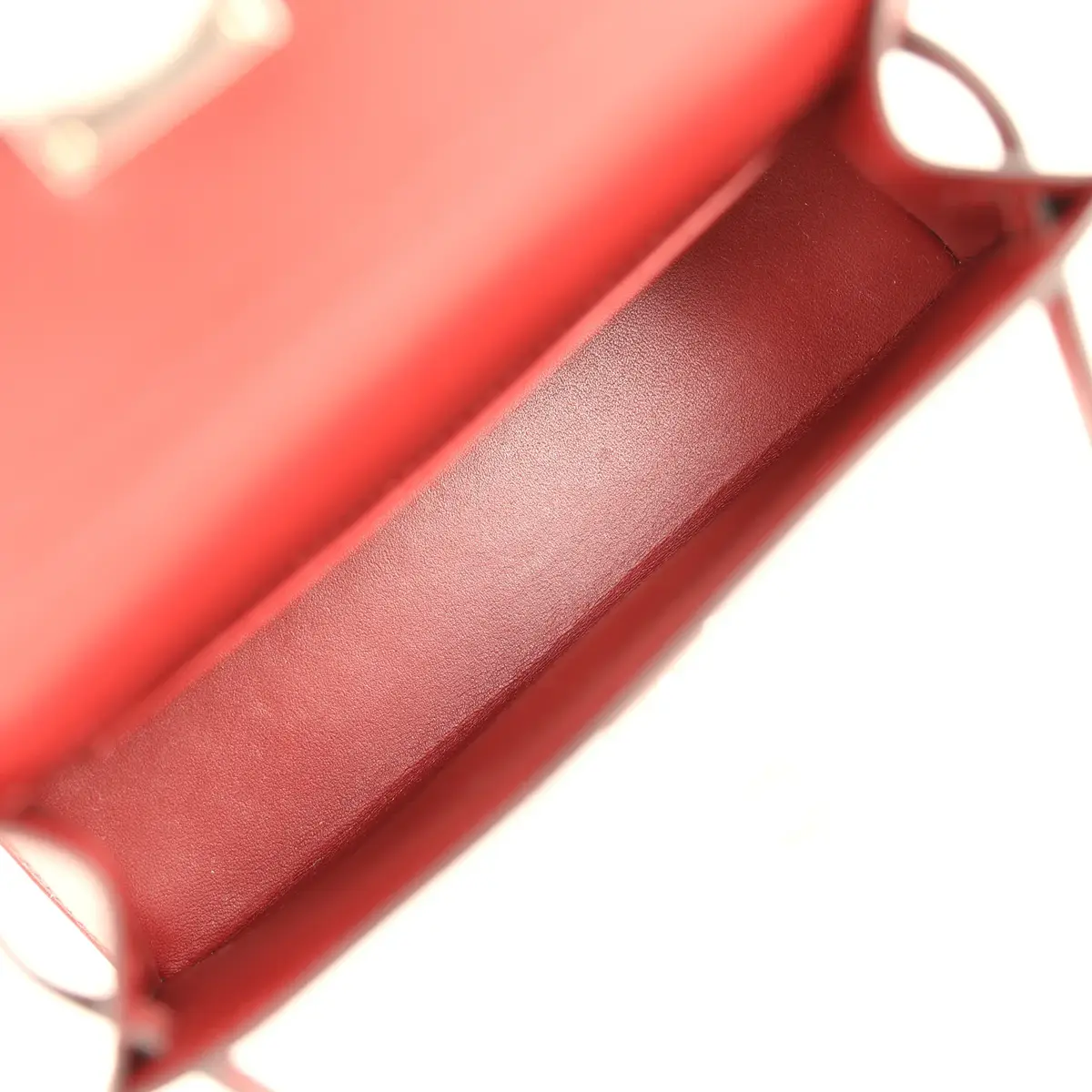 HERMÈS Hermes Kelly Sellier 20 Rouge H Box Palladium Hardware | Thumbnail 8