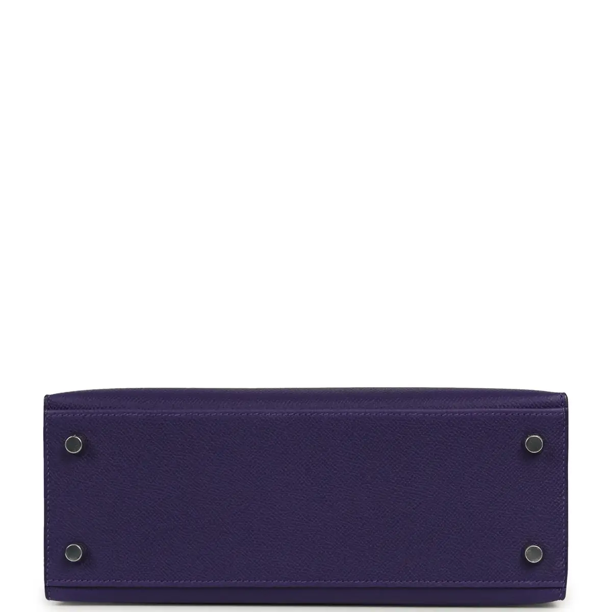 HERMÈS Hermes Kelly Sellier 25 Purple Epsom Palladium Hardware | Thumbnail 6
