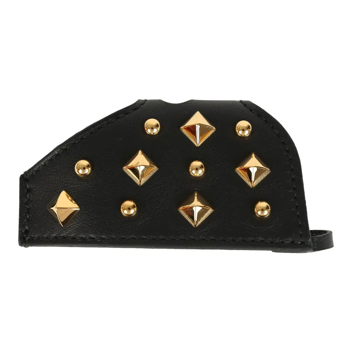 HERMÈS Hermes Rodeo Rock Bag Charm PM Black Milo Lambskin Gold Hardware | Thumbnail 4
