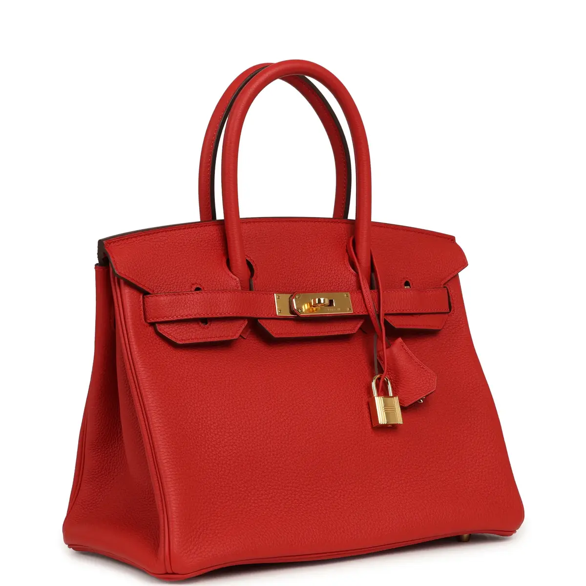 HERMÈS Pre-owned Hermes Birkin 30 Geranium Togo Gold Hardware | Thumbnail 2 HERMÈS Pre-owned Hermes Birkin 30 Geranium Togo Gold Hardware | Thumbnail 2