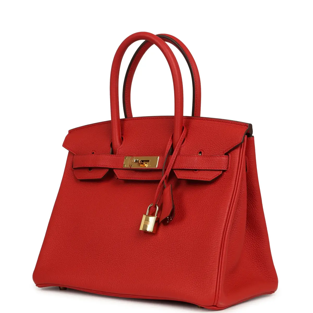 HERMÈS Pre-owned Hermes Birkin 30 Geranium Togo Gold Hardware | Thumbnail 5 HERMÈS Pre-owned Hermes Birkin 30 Geranium Togo Gold Hardware | Thumbnail 5