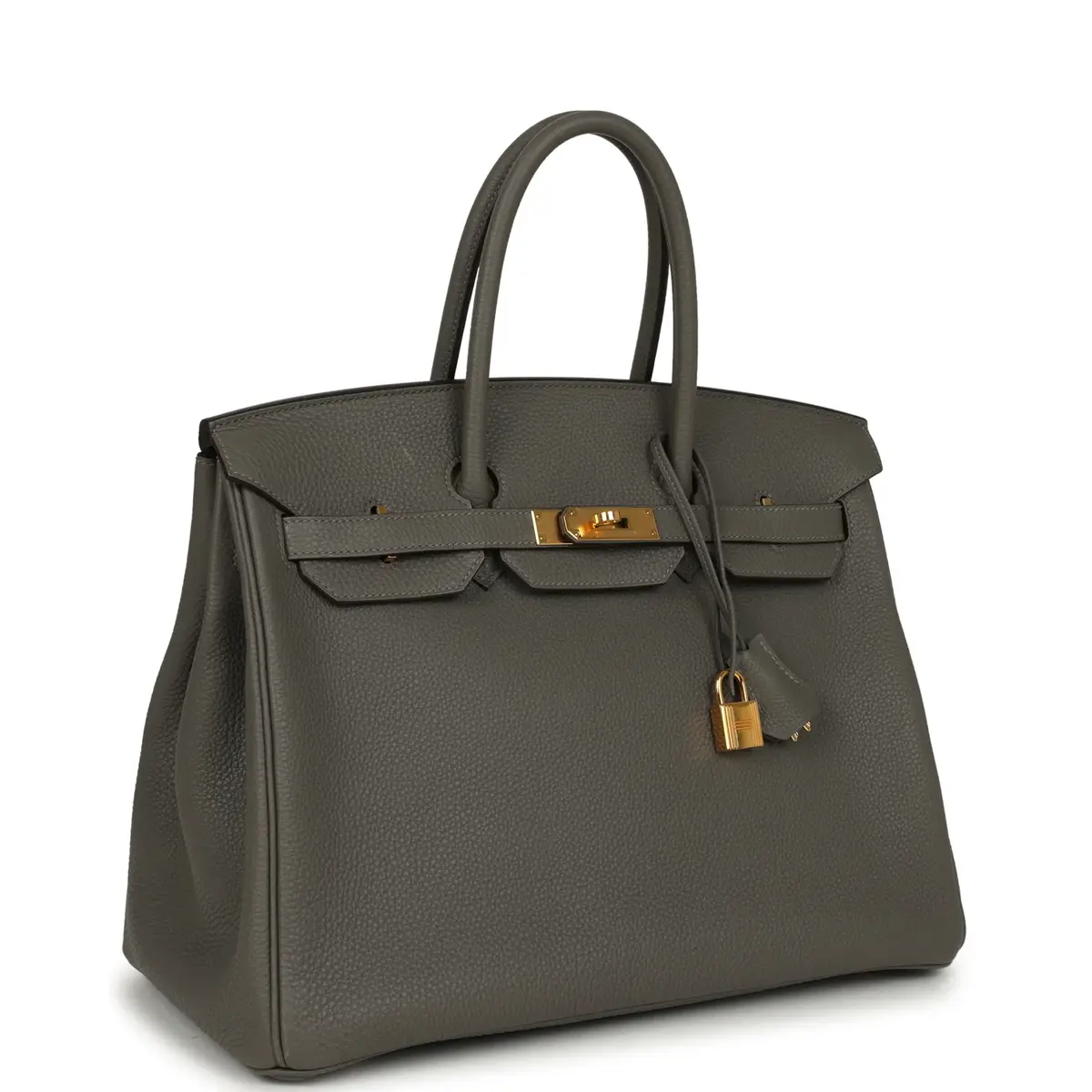 HERMÈS Pre-owned Hermes Birkin 35 Gris Meyer Togo Palladium Hardware | Thumbnail 2 HERMÈS Pre-owned Hermes Birkin 35 Gris Meyer Togo Palladium Hardware | Thumbnail 2