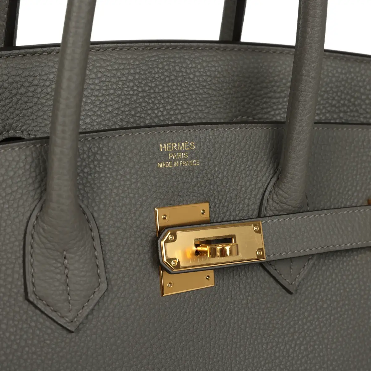 HERMÈS Pre-owned Hermes Birkin 35 Gris Meyer Togo Palladium Hardware | Thumbnail 7 HERMÈS Pre-owned Hermes Birkin 35 Gris Meyer Togo Palladium Hardware | Thumbnail 7