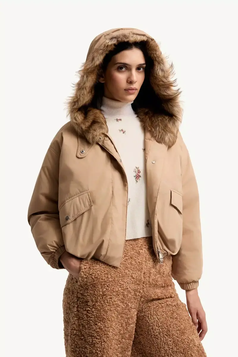 Moncler Cheveche Hooded Short Down Jacket | Thumbnail 7 Moncler Cheveche Hooded Short Down Jacket | Thumbnail 7